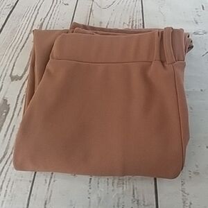 Trendz Pull On Pants With Zipper Pockets Brown Size L